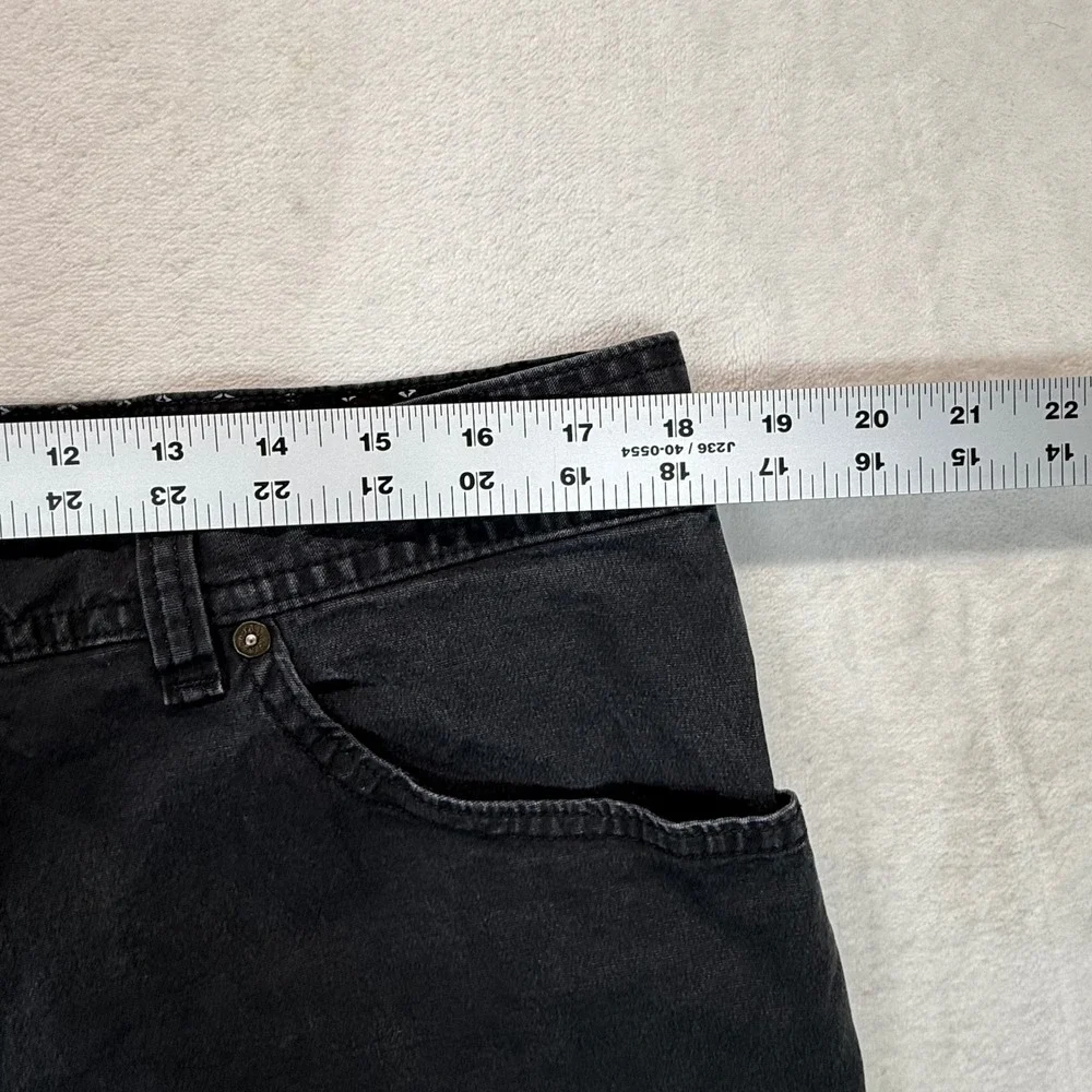 Prana‎ Breathe Slim Fit Pants Organic Cotton Blend Black Jeans 38x32